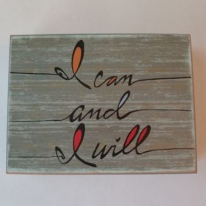 Encouraging Wooden Plaque
